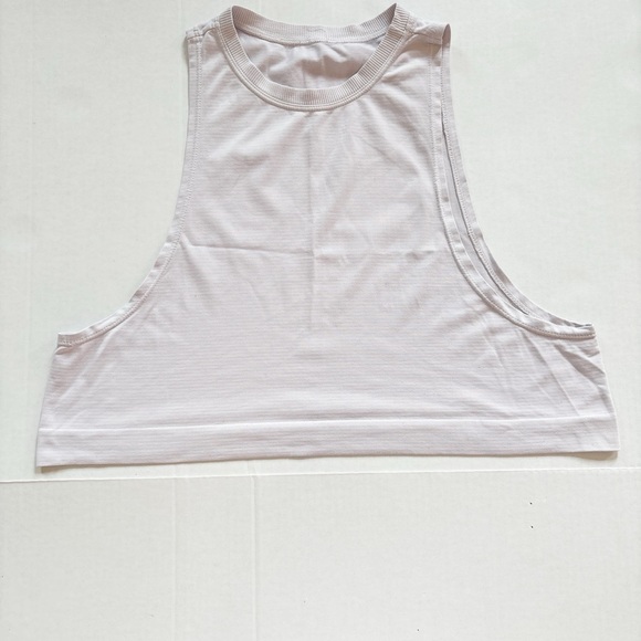 Avocado lavender Sleeveless Muscle Crop Top - Picture 1 of 4